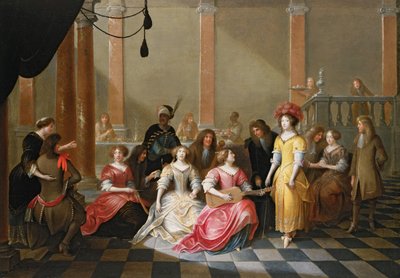 An Elegant Company at Music Before a Banquet by Hieronymus Janssens